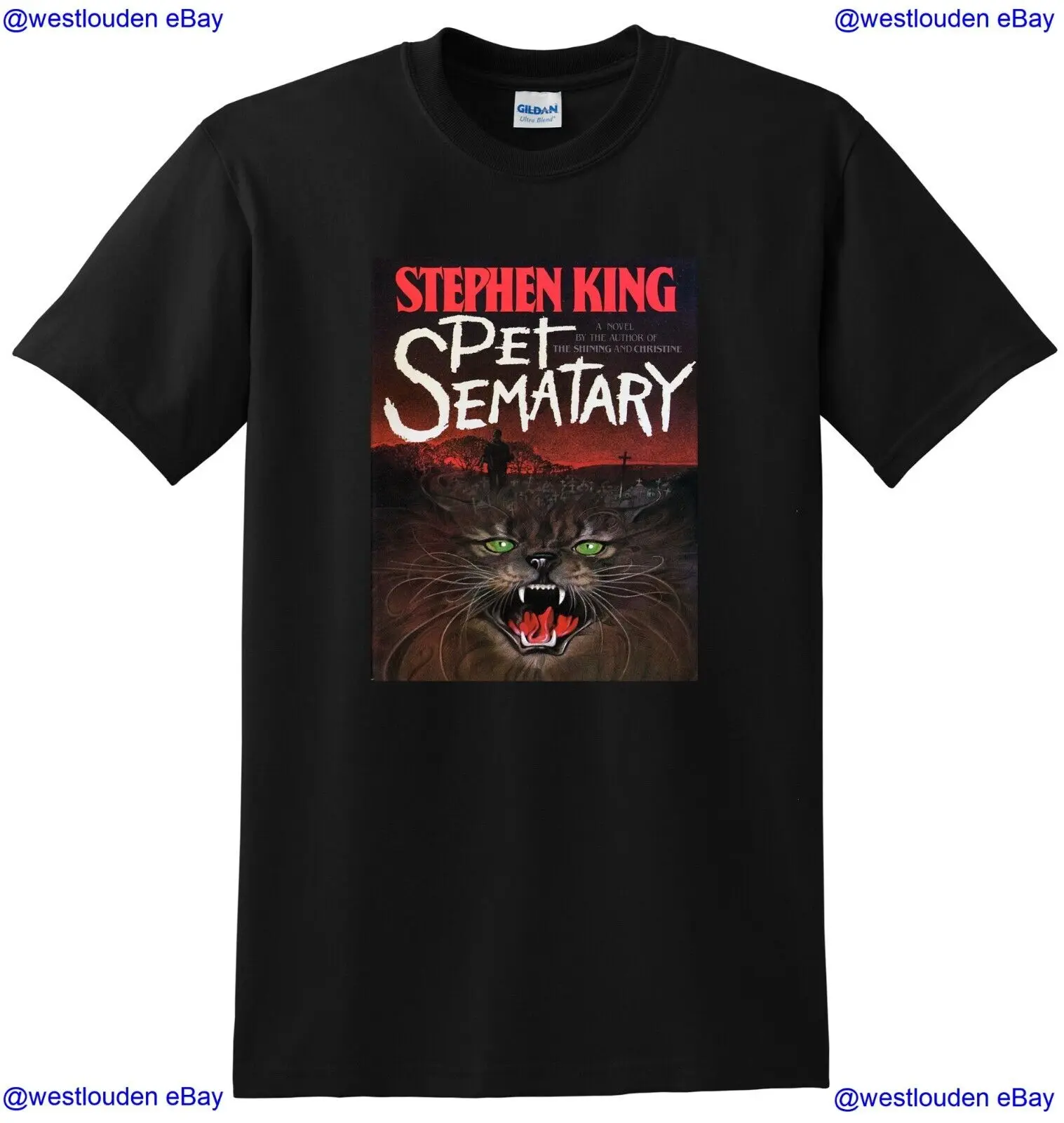 Pet Sematary T Shirt Stephen King 1St First Edition Cover Small Medium Large Xl