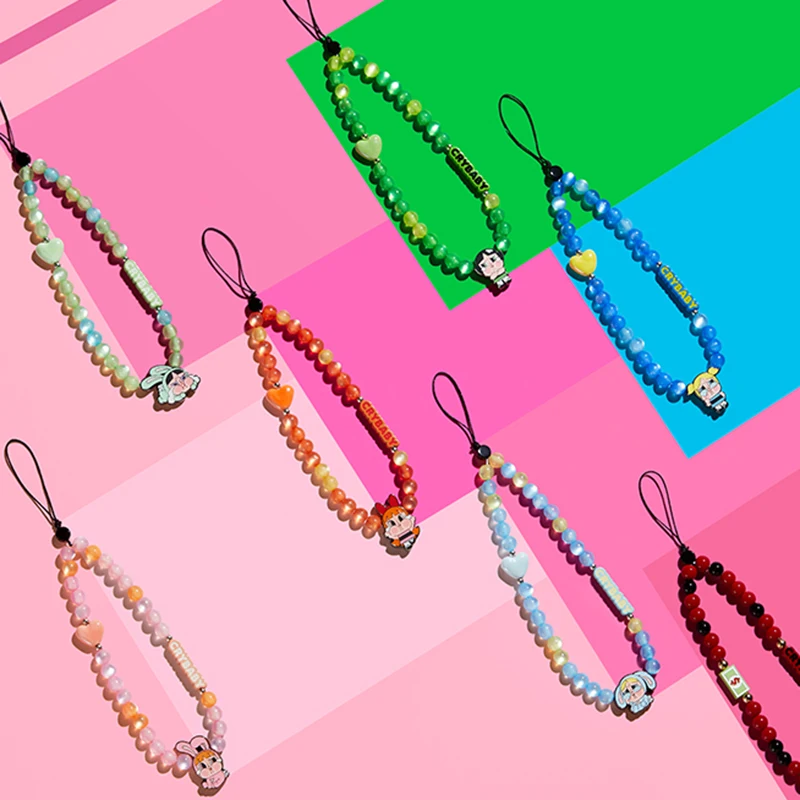 Pop Mart Crybaby X The Powerpuff Girls Series Bracciale Per Cellulare Blind Box Toys Guess Bag Mystery Box Mystery Action Figure