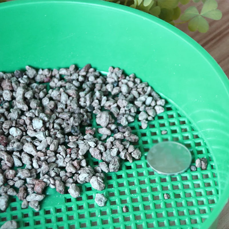 

Plastic Soil Sieve Riddle Mesh Handle Stone Sand Particles Strainer Plants Composting Accessories Garden Supplies