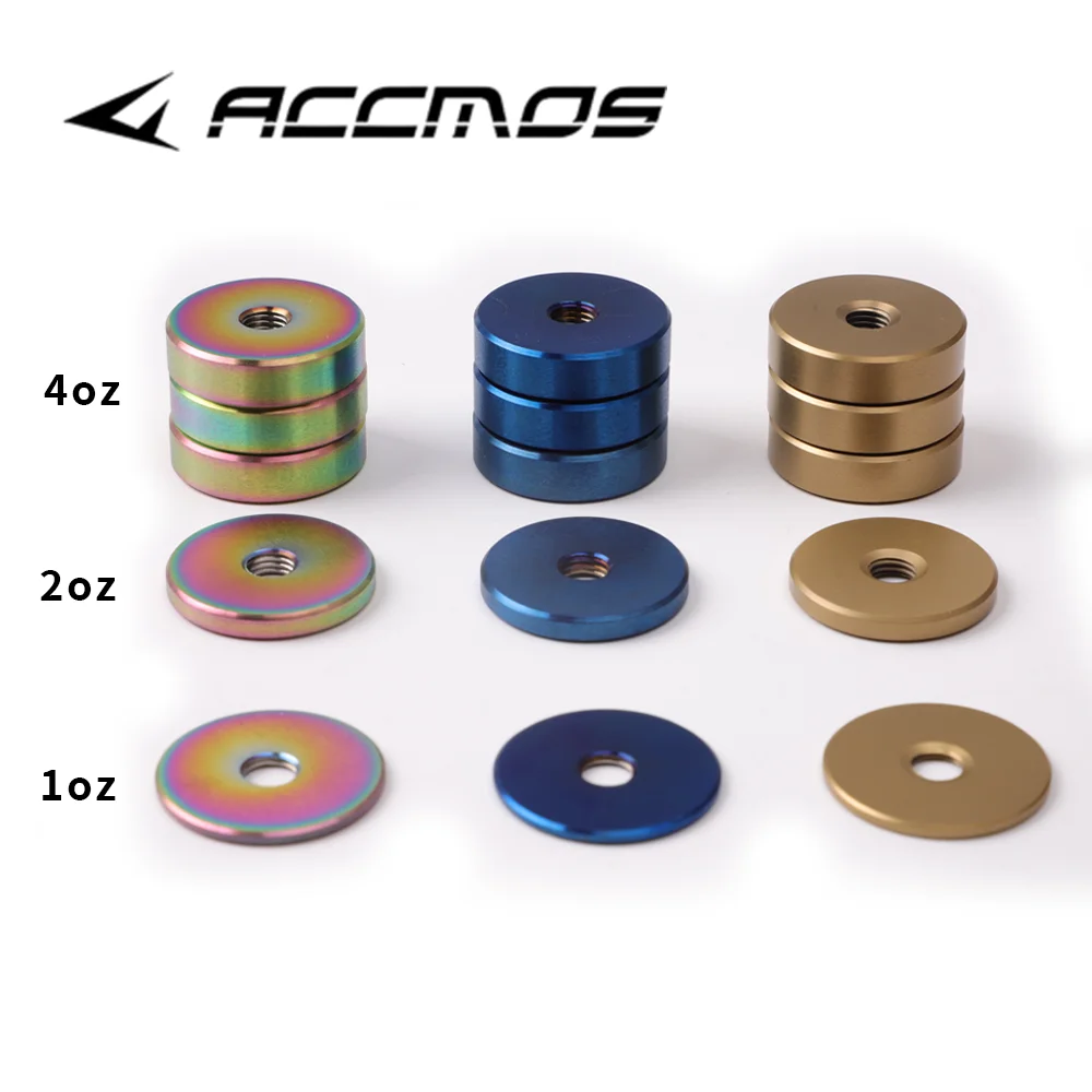 31.75mm T-Steel Archery Stabilizer Counterweight Blocks 1OZ 2OZ 4OZ Bow Arrow Outdoor Shooting Equipment