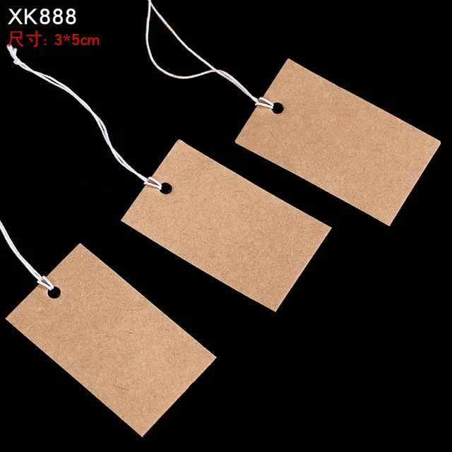 Jewelry Price Tag Portable Blank Brown Paper Dumbell Tag - Temu