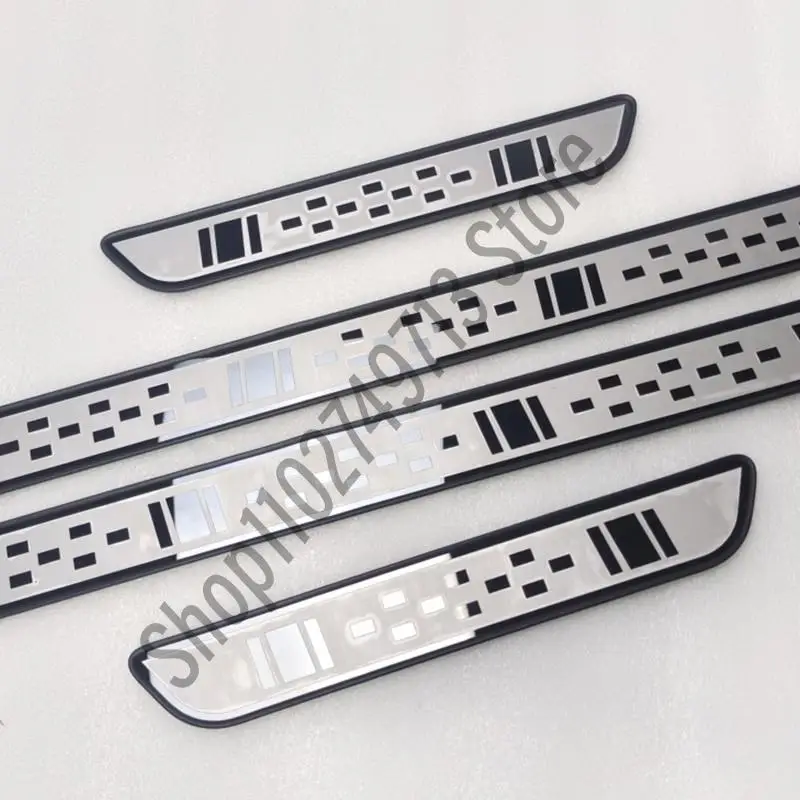 

Наклейка защитная Накладка на порог двери для Dodge CHARGER 2015-2024, порог из нержавеющей стали, приветственная педаль, автомобильные аксессуары