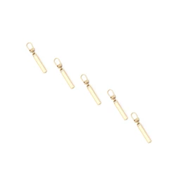 Zipper Slider Repair Kit - 5pcs Instant Replacement for Broken Buckles and Sliding Teeth (Golden)