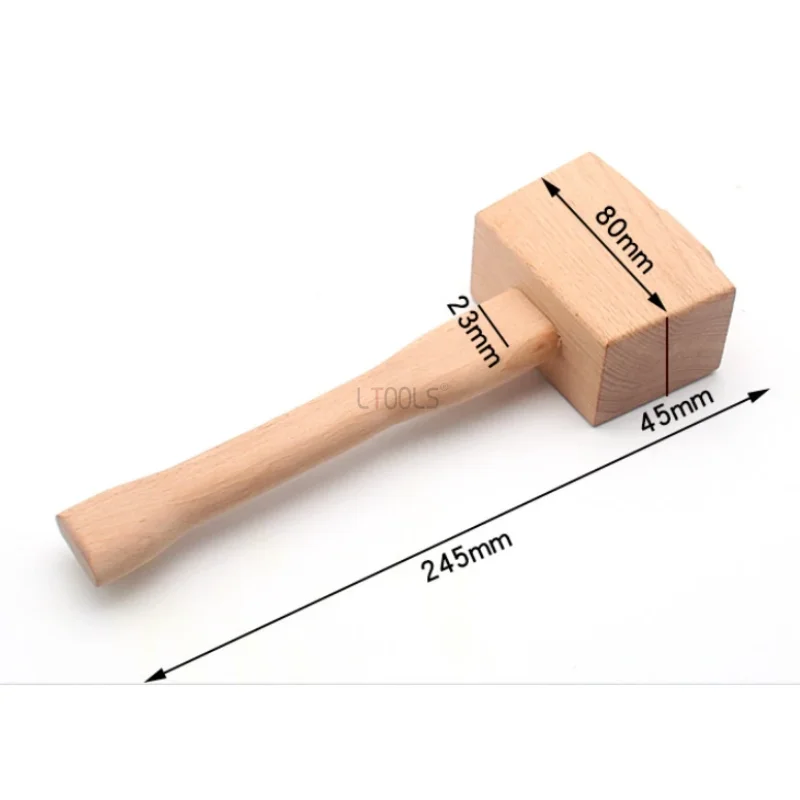 Professional Leather Carve Hammer Nylon Hammers Mallet Wood Handle