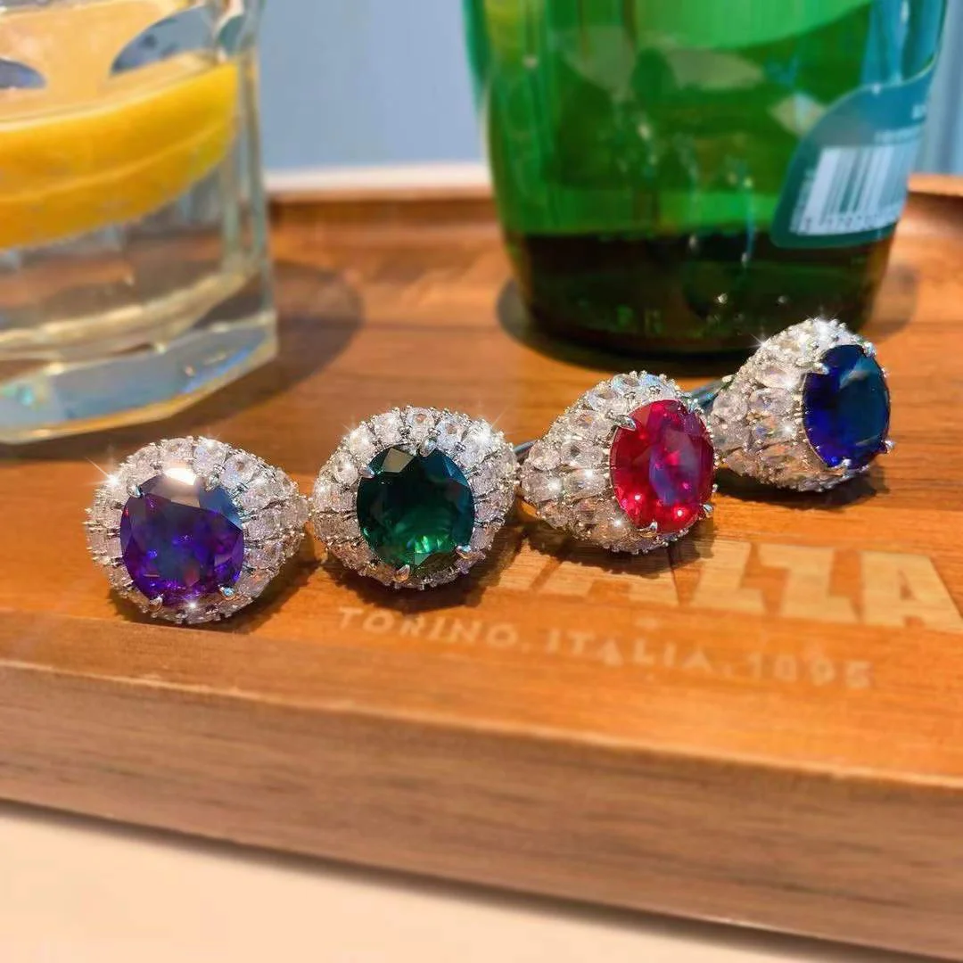 Fashion New Jewelry 2022 Luxury Color Oversized Aaa Cz Jewelry Women