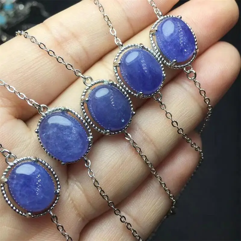 S925 Braccialetto Di Tanzanite Naturale Crystal Healing Fashion Classic Accessori Per Gioielli Da Donna Regalo Di Compleanno Squisito 1 Pz