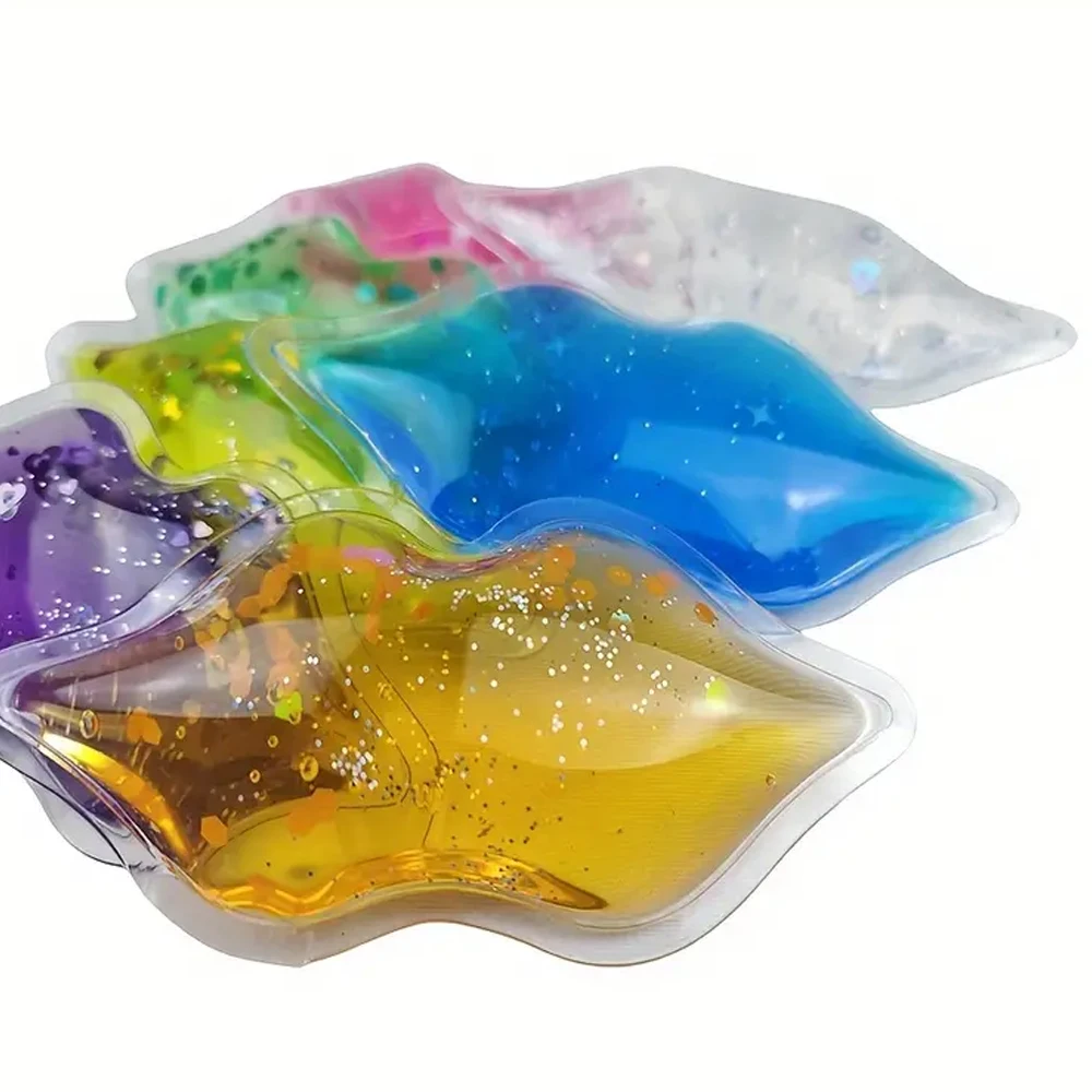 Lip and Eye Ice Pack for Injuries Gel Ice Pack Hot and Cold Compres Reduce Pain and Swelling Eye Relax Anti-Aging Lip Care Pad