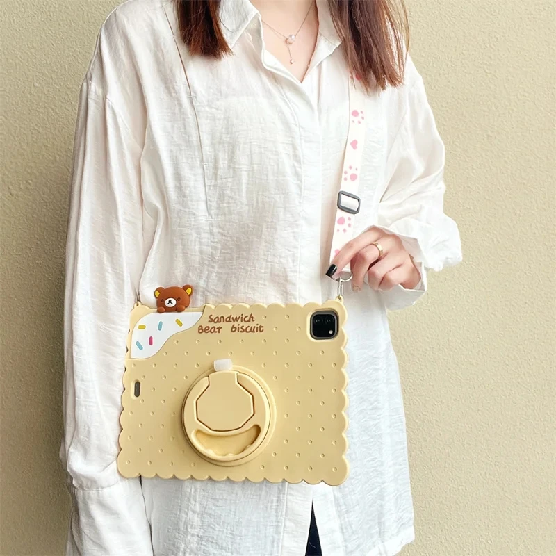3D Cartoon Rilakkuma Tablet Case