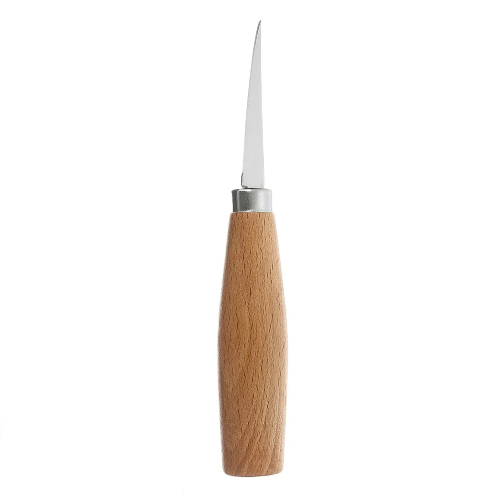 

DIY Craft Woodcarving Craft Whittling Hook Kit Stainless Steel + Wood Whittling Hook Wooden Color For Woodworking New