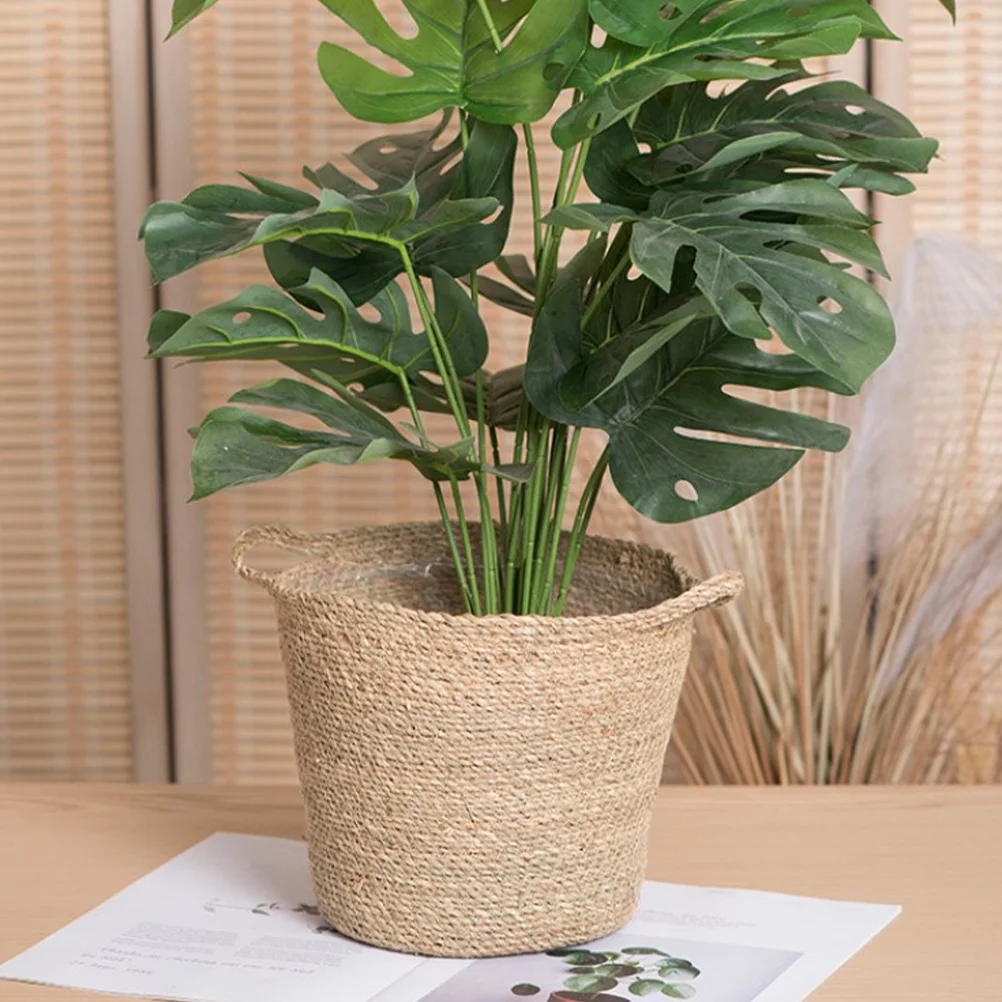 

Nordic Flowerpot Basket Planter for Indoor Plants Household Decorative Woven Container Weaving Pots