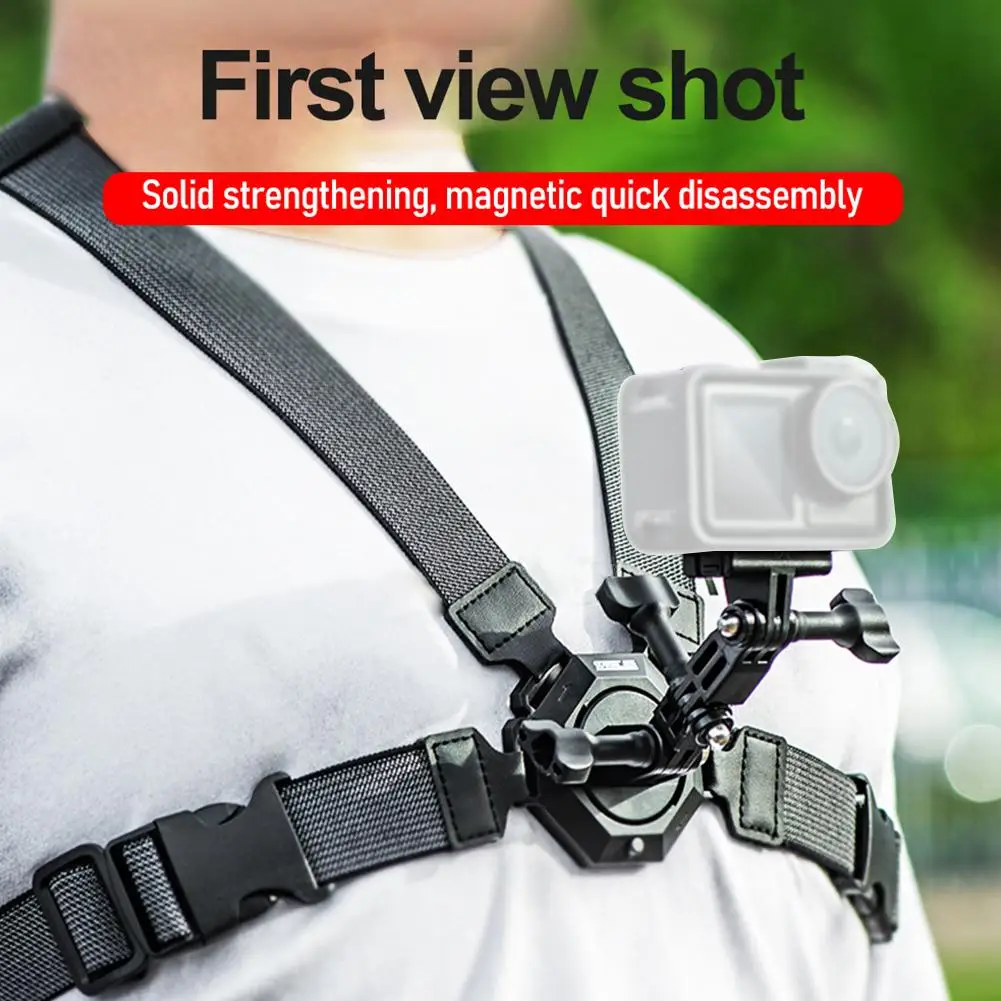 

Магнитный быстросъемный нагрудный ремень регулируемый нагрудный ремень для Gopro/insta360 Action A4Z1