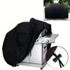 BBQ Grill Barbeque Cover 6 Size Anti-Dust Waterproof Weber Heavy Duty Charbroil BBQ Cover Outdoor Rain Protective Barbecue Cove 4