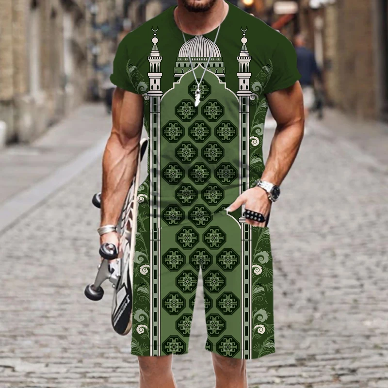 

Men's T-shirt Shorts Set Tracksuit Sportswear Spring Autumn Outfit 3D Printed Casual Funny Luxury Short Sleeve Fashion Hot Tops