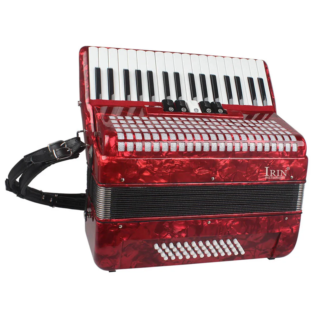 34 Keys/60 Basse Débutant Accordéon Adulte Performance  Professionnelle/Examen/Instrument D'Enseignement Cadeau De Noël avec Double  Bandoulière + Sac