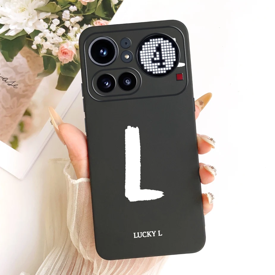 Cute Lucky Letters Fashion Cartoon Painted Cover Case
