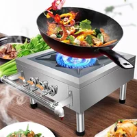 Energy-saving Fierce Fire Stove Korean Commercial Low Foot Cooktop Stewed Meat Soup Gas Cooker Natural Gas Liquefied Gas Burner 2