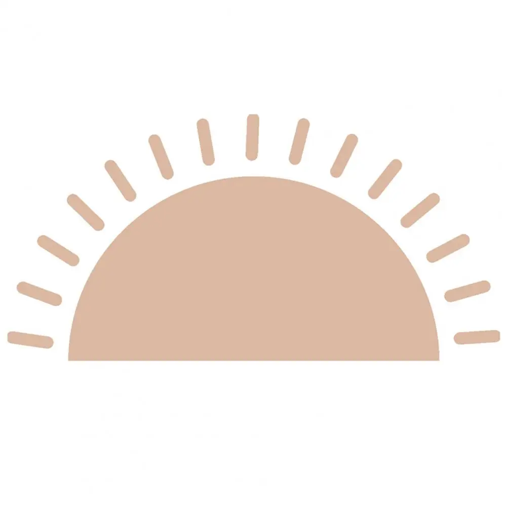 Boho Sun Nordic Home Decoration Cartoon Wall Stickers for Kids Room Living Room Interior Decoration Baby Nursery Decals