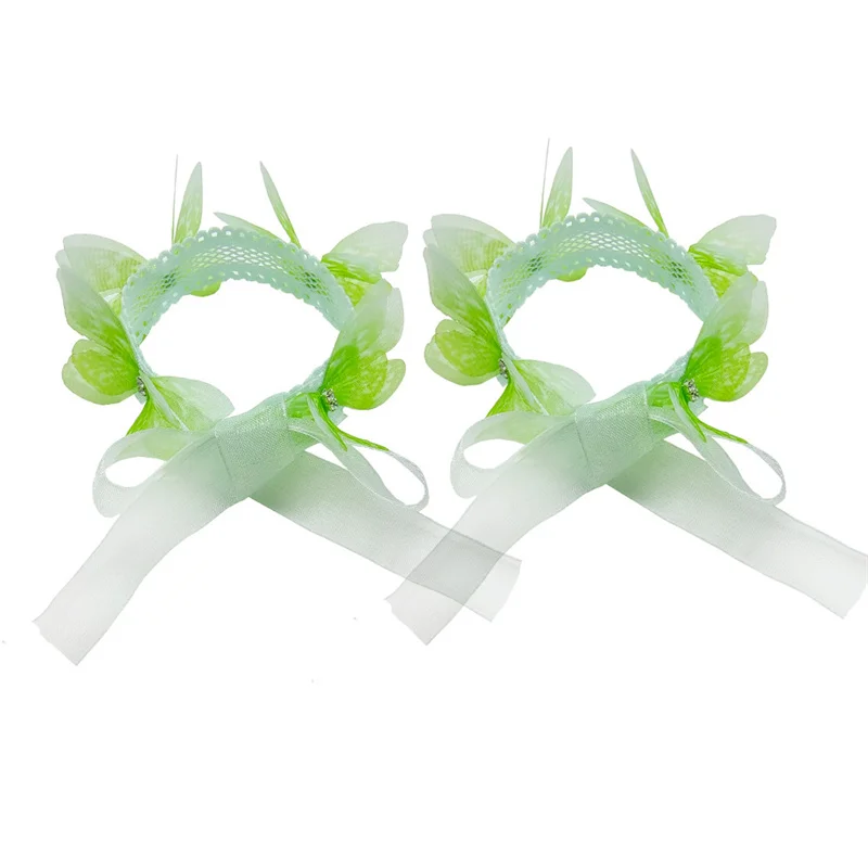 Girls Tiana Princess Accessories Tinker Bell Head Band Crown Wand Gloves Necklace Bracelet Earrings Wing Sets For Kids Party 2