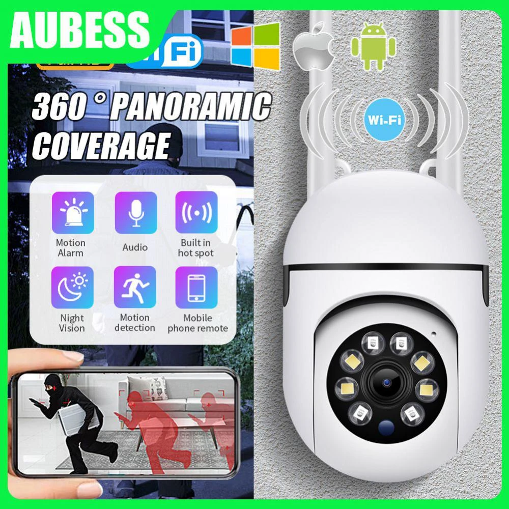 Wireless Surveillance Hd Wifi Baby Monitor App Control Cctv Smart Home