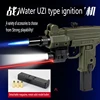 Mini UZI Submachine Toy Gun Pistol with LIGHTER  Case ABS Metal Jet Torch Flame 4