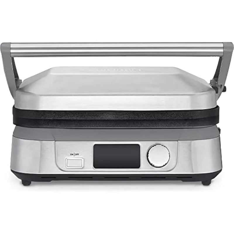 

Cuisinart GR-5BP1 Electric Griddler FIVE, Enjoy 5-in-1 Functions, LCD Display, Wide Temperature Range and Sear Function