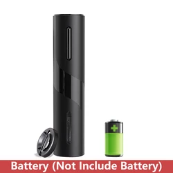 Sleek Automatic Electric Corkscrew & Cap Wine Opener - Versatile Kitchen Accessory (Battery)
