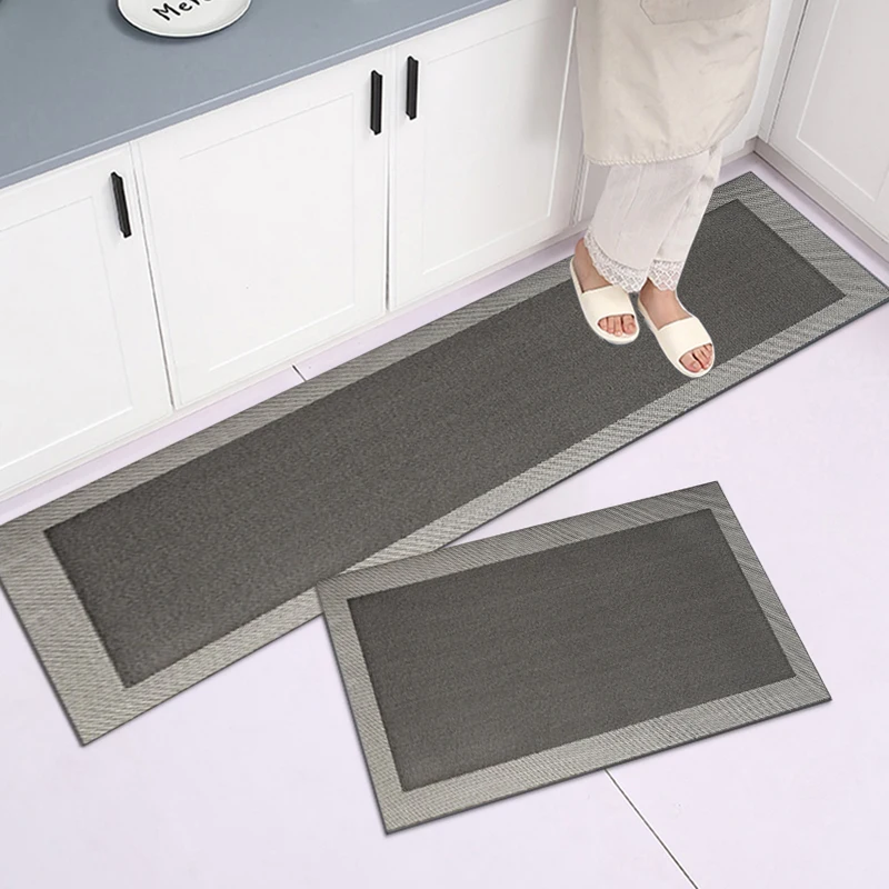 Oilproof Kitchen Rug Anti-Slip Bathroom Bath Floor Carpet Home Living Room  Rug Entrance Door Mat Kitchen Mats Waterproof Modern - AliExpress