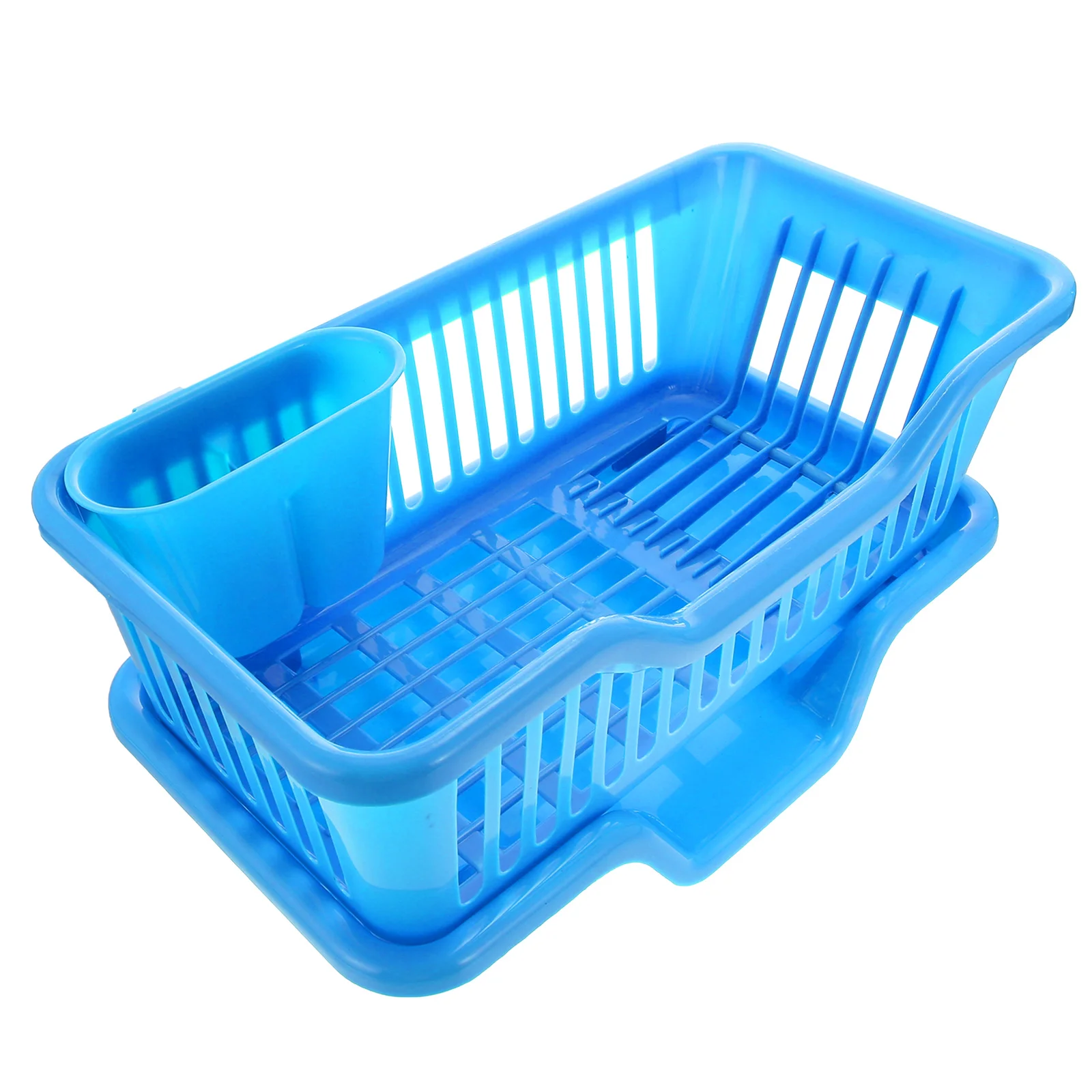 

Plastic Dish Drying Rack Cutlery Holder Water Spout Tableware Rack Kitchen Dish Drainer