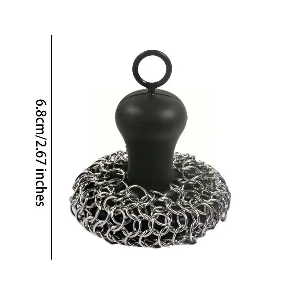 Mythrojan Chainmail Cast Iron Scrubber Cast Iron Maintenance Lodge Cast Iron  Skillet Scrubber for Cast Iron Griddle Cast Iron Wo - AliExpress