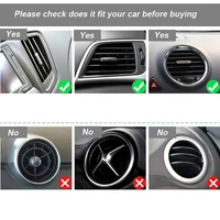 10 PCS Car Air Conditioner Outlet Decorative Soft Strip Accessories Auto Interior Grille Decorative Strip Universal U-shaped 6