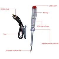 New DC Voltage Continuity Tester Car Test Auto Light Tool Circuit Lead Probe Pen Bulb Automobile Diagnostic Tools 2