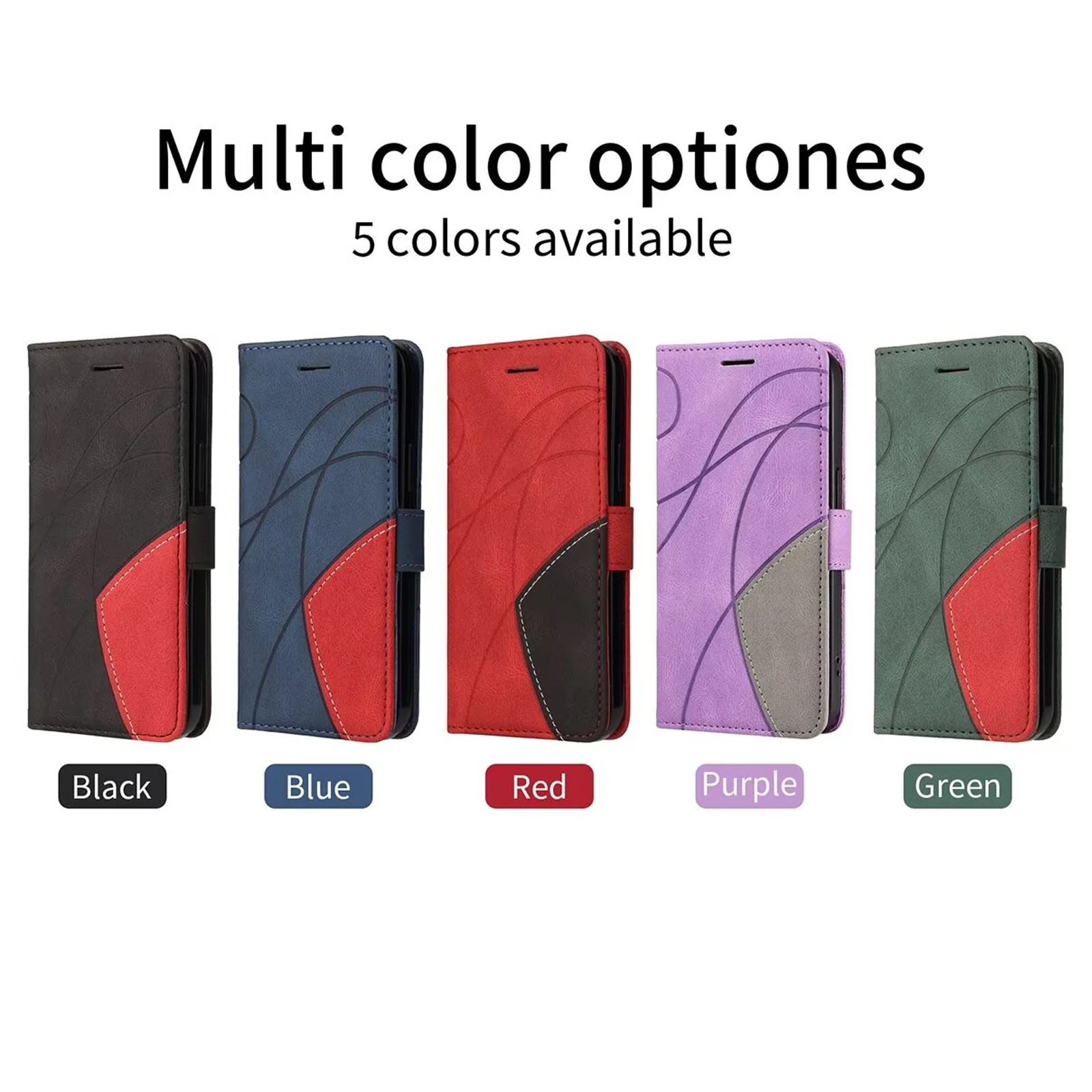 Premium PU Leather Flip Wallet Case for Huawei Honor - Universal Fit