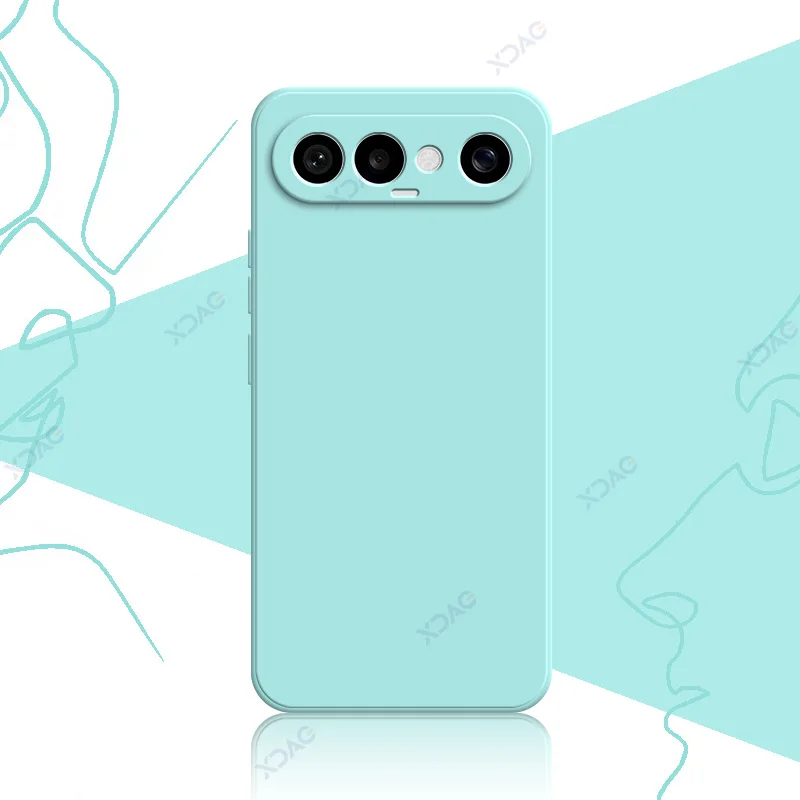 Luxury Dual Liner Protective Shockproof Phone Case - Square Liquid Silicone Cover