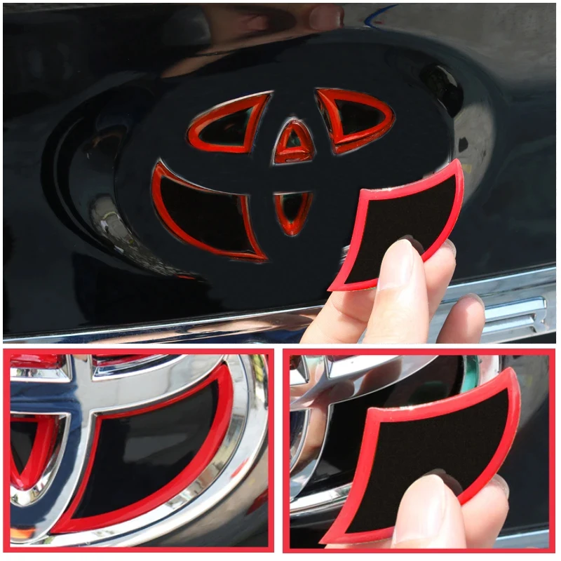 Multicolor Car Steering Wheel Badge Trim Sticker