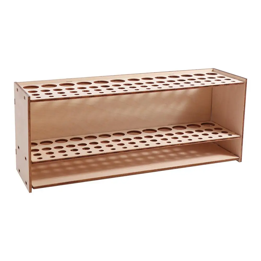 Paint Brush Holder For Artist, 67 Hole Wooden Desk Stand Paintbrush Organizer, Square Paint Brush Storage, Art Supply Organizer For Pens, Paint Brushes