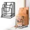 Cutting Board Holder Rack Chopping Board Organizer Stand Pots Pan Lids Rack for Plates Cabinet Restaurant Home Kitchen 1