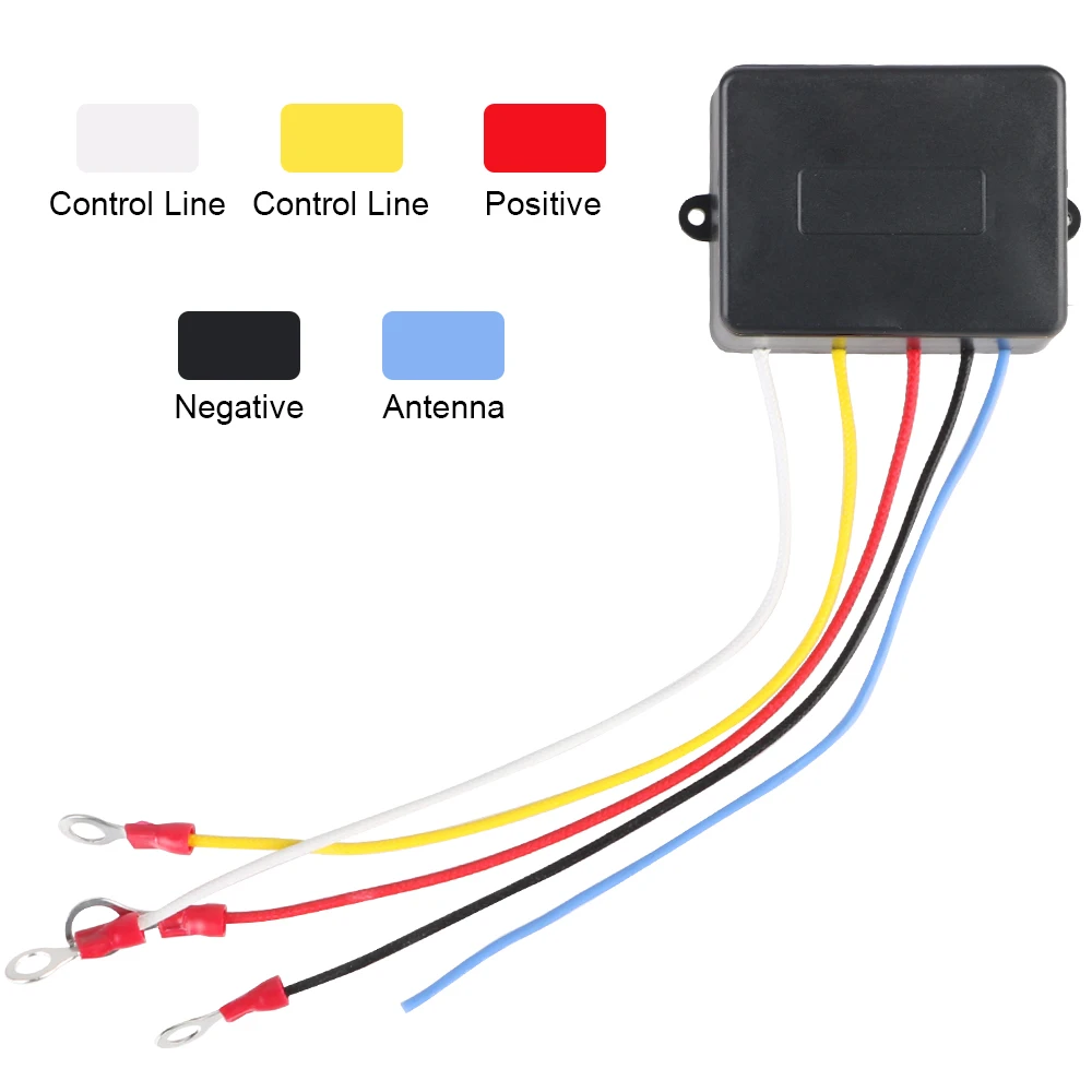 Handset Switch Controller For Jeep Off-road ATV For Recovery Tow Truck Wireless 12V 24V Winch Remote Control System