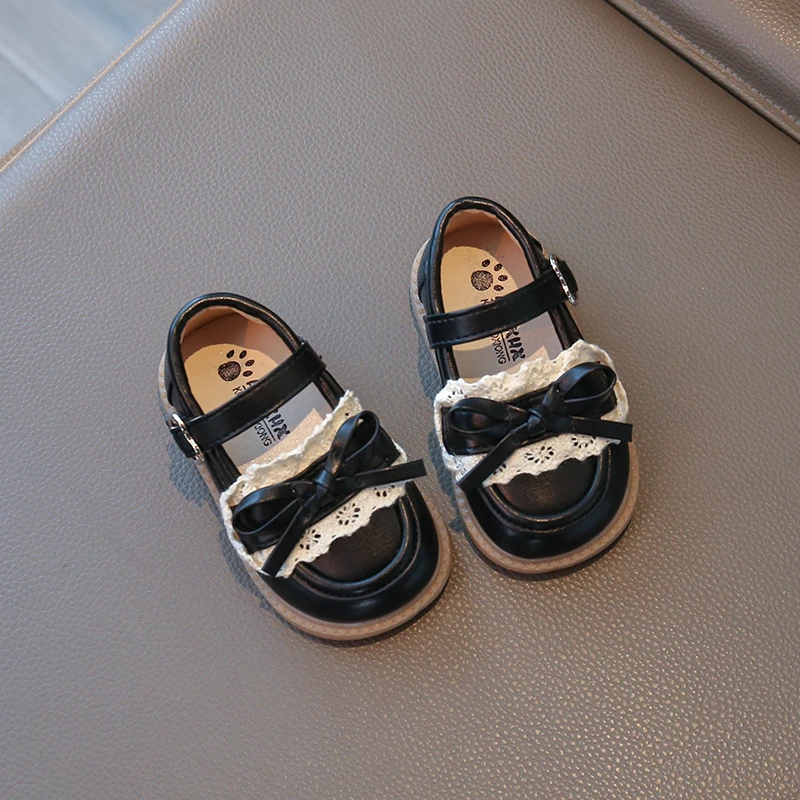 Girls Leather Shoes Korean Style Soft Bottom Anti Slip