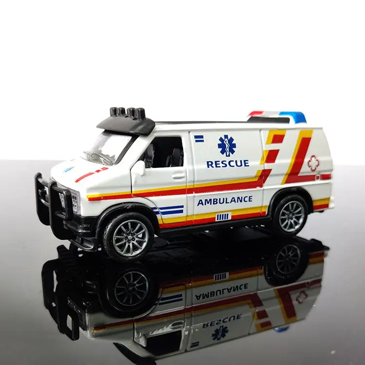 Alloy Police Van Toy 4