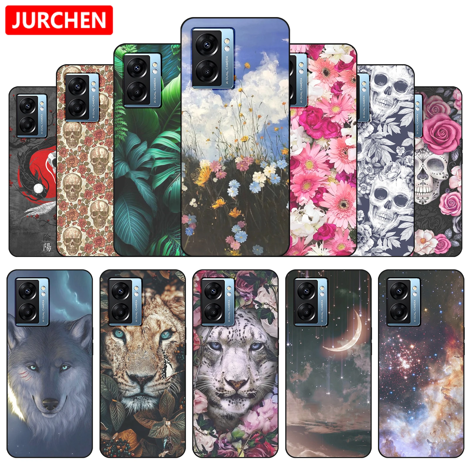 Custodie In Silicone Per Oneplus Nord N300 Fashion Custom Cartoon Cat Dogs Photo For One Plus 1 + Nord 1 + Nord N300 N 300 Cph2389 Cover