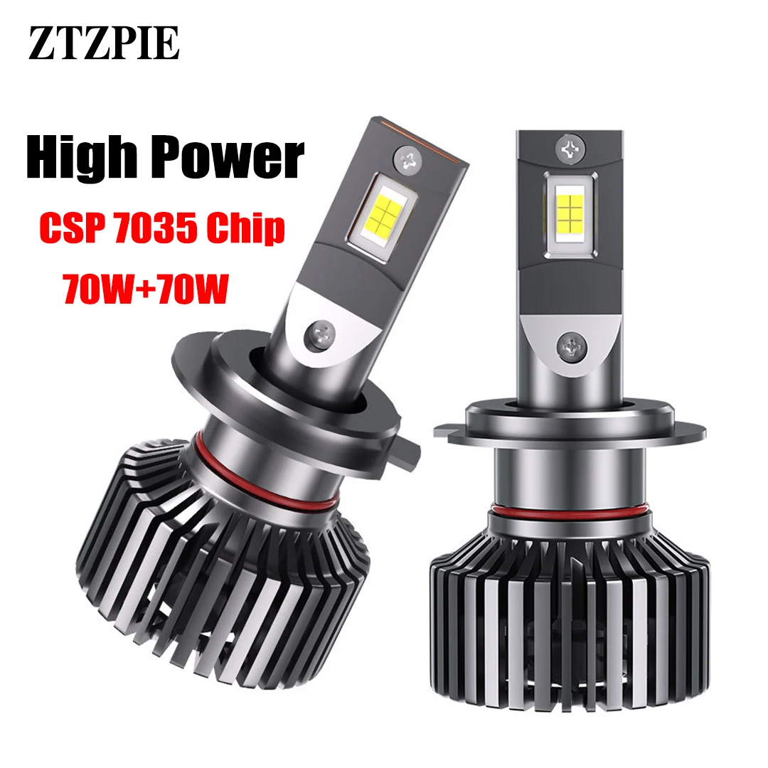 

ZTZPIE Powerful 6500k White Light 9005/HB3 9006/HB4 H1 H7 H4 H11 9012 Canbus Led Car Headlight CSP 7035 Chip Lamp 70W/140W 12V