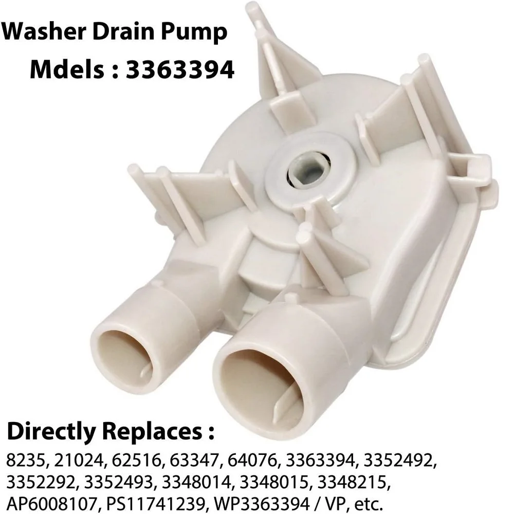 Washing Machine Drain Pump Compatible With Whirlpool Washers