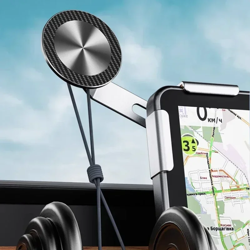 For BYD Qin Plus/Tang Dmi/Han EV/Song Pro Magnetic Suction Central Control Screen, Car Mobile Phone Holder Aluminum Alloy Base