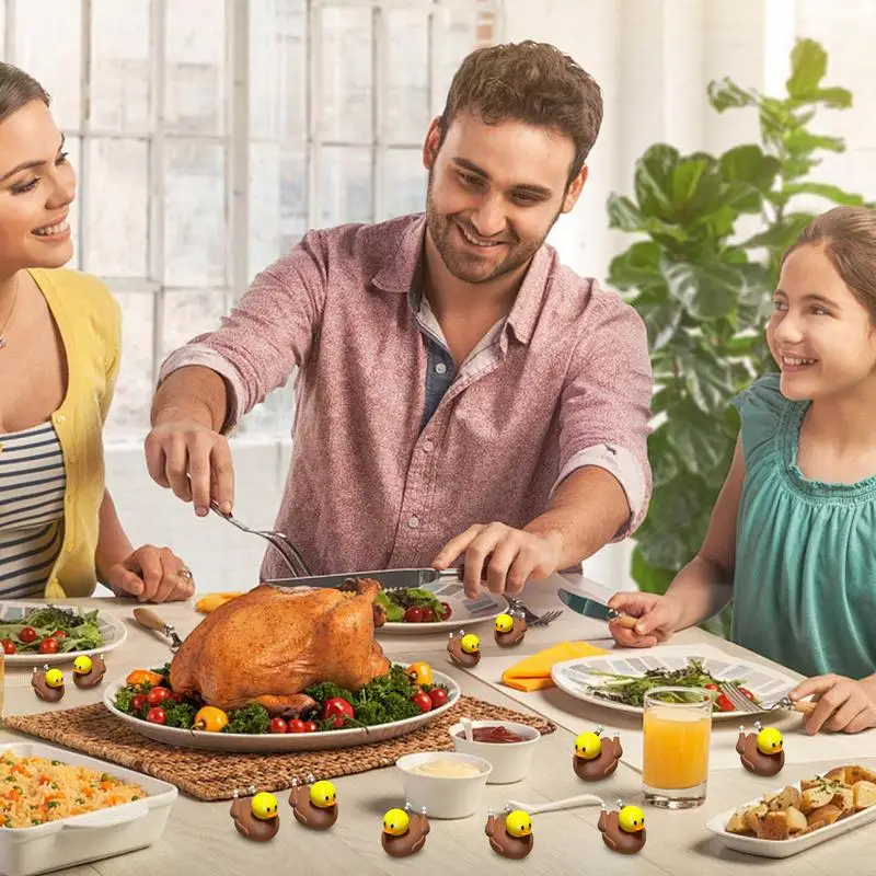 Turkey Ducks 3D Printed Thanksgiving Themed Ducks Fall Table Centerpiece Holiday Favors Thanksgiving Toddler Toys for Kids