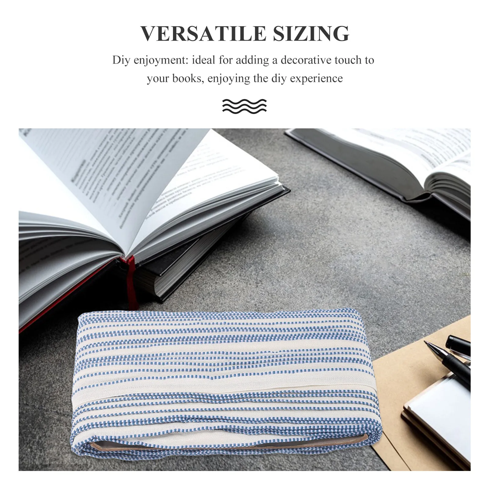 1 롤 북 바인딩 엔드 밴드 100M: Diy 하드커버 수리 장 부드럽고 내구성이 뛰어난 천, 플랫 폴리에스테르 헤드밴드 소재