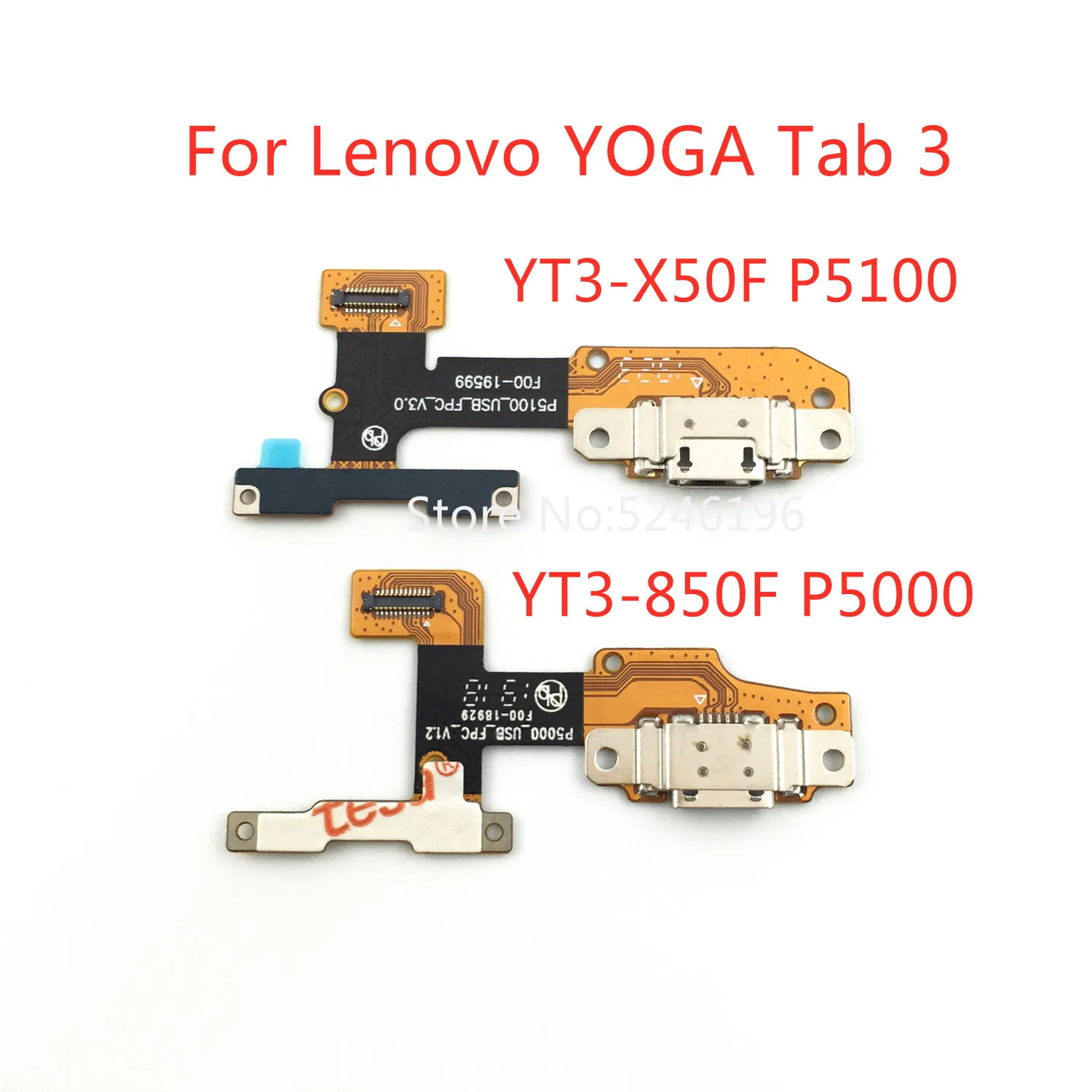 USB-коннектор для зарядного порта, 1 шт., гибкий кабель для Lenovo YOGA Tab 3