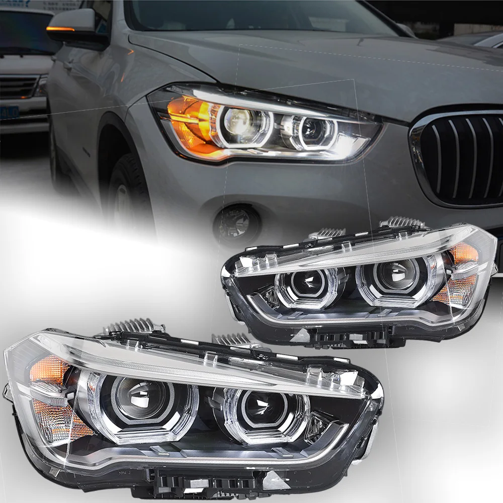 AKD Car Styling Head Lamp for BMW X1 Headlights 2016-2020 F48 F49