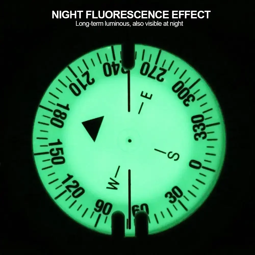 Digital Underwater 50m Diving Compass Professional Waterproof Navigator Digital Scuba Luminous Balanced Watch for Swimming