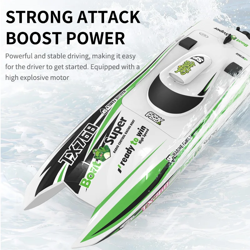 Coolbank TX768 High-speed Turbojet Speedboat 30km/h 2.4GHz Brushless 2212 Motor Remote Control Speedboat Adult & Children's Toys 3