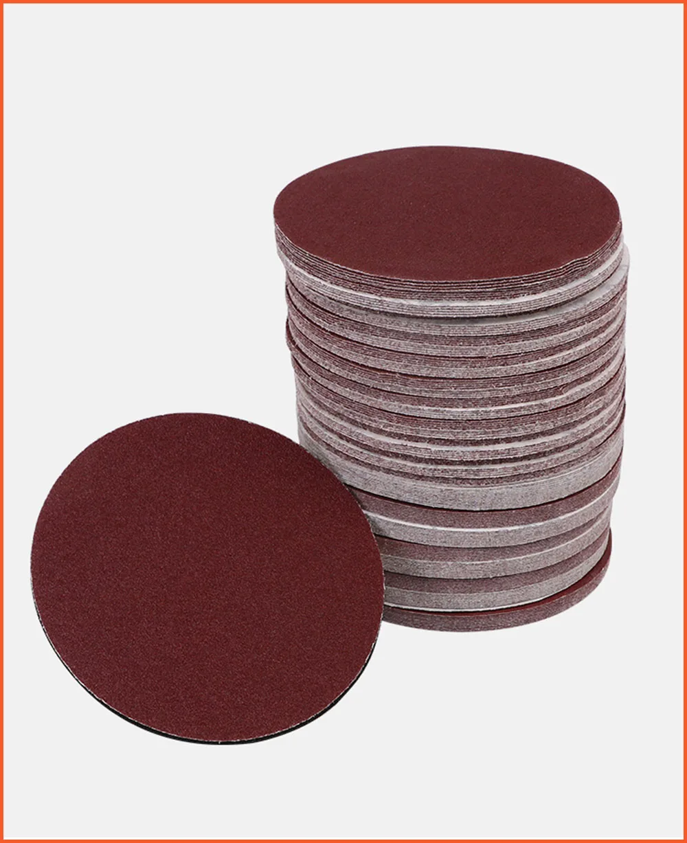 

5 Inch 125MM Flocking Sanding Sheets Dry Grinding Sandpaper Abrasive Paper 60 to 1000 Grits for Sanding Polishing
